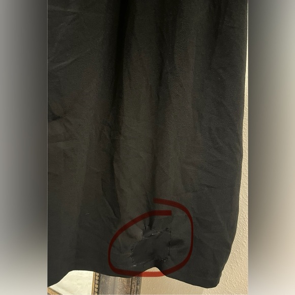 Trina Turk Black High Ruffle Gown Size 4 - Picture 9 of 9